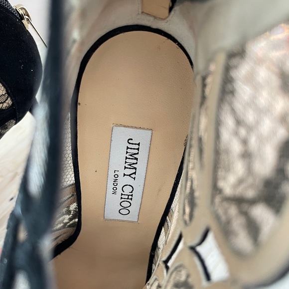 Jimmy Choo black lace detail bootie - Picture 2 of 6